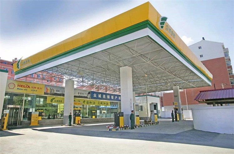 十堰加气站钢结构网架案例7